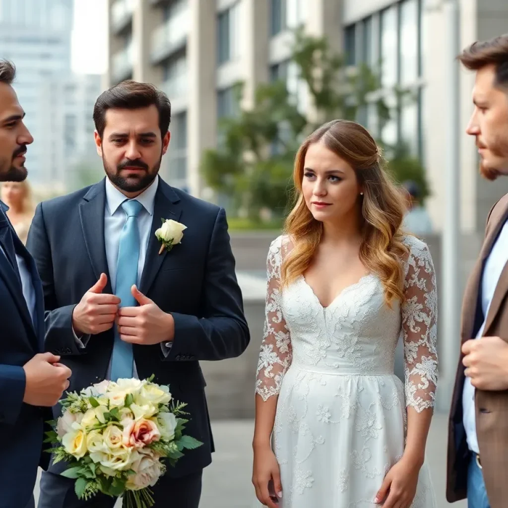 Couples expressing concern about wedding planning services.