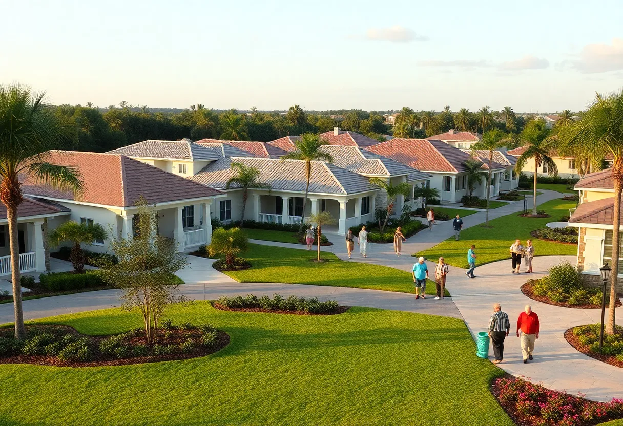 Del Webb community in Florida with active adults