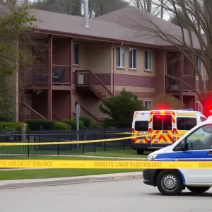 Emergency response at a Jacksonville apartment complex for a domestic violence case