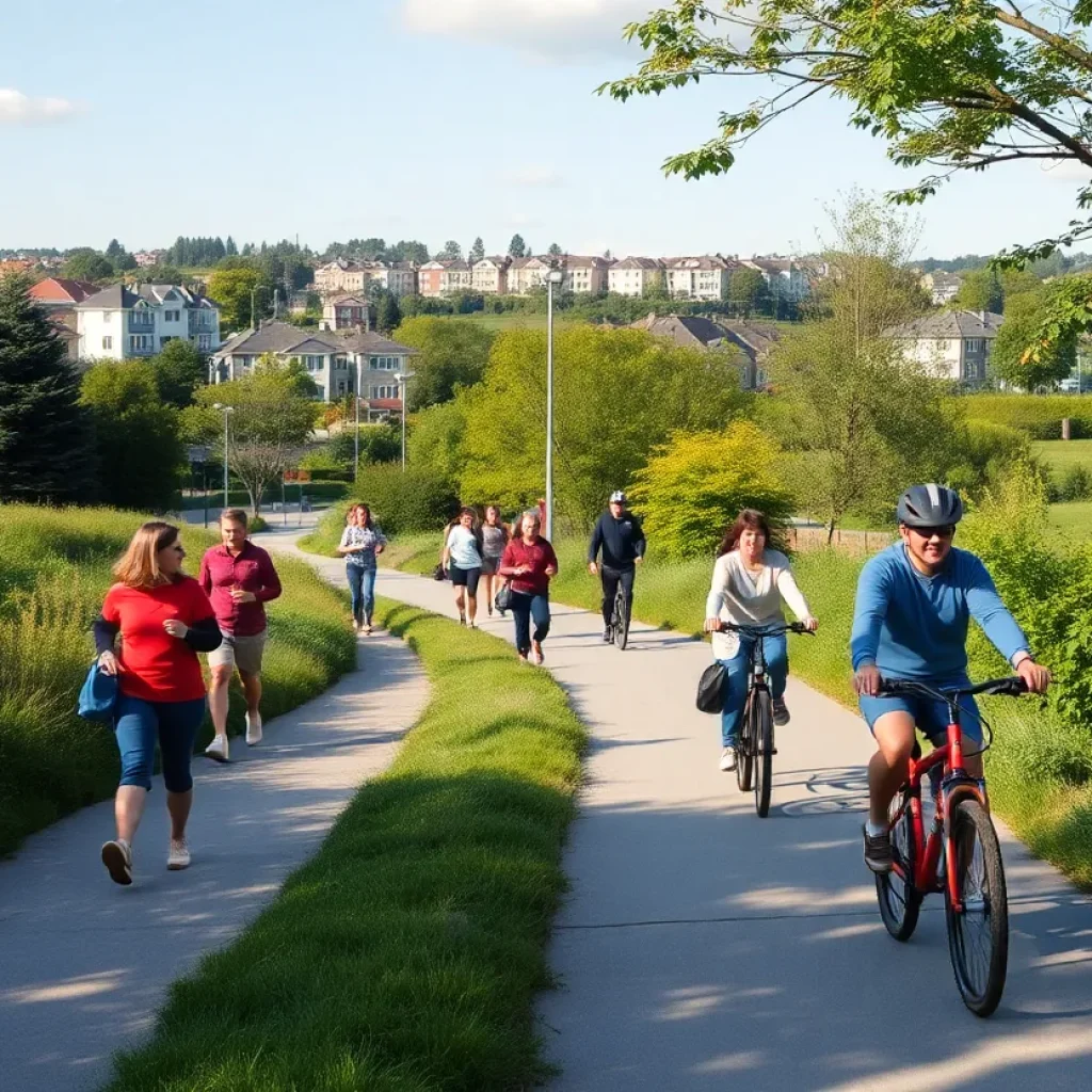 Community members participating in the Emerald Trail development process