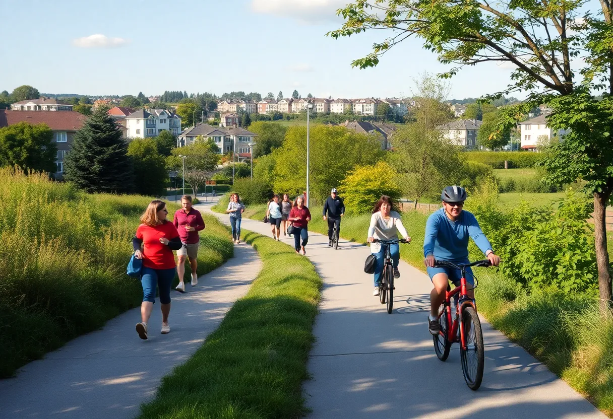 Community members participating in the Emerald Trail development process