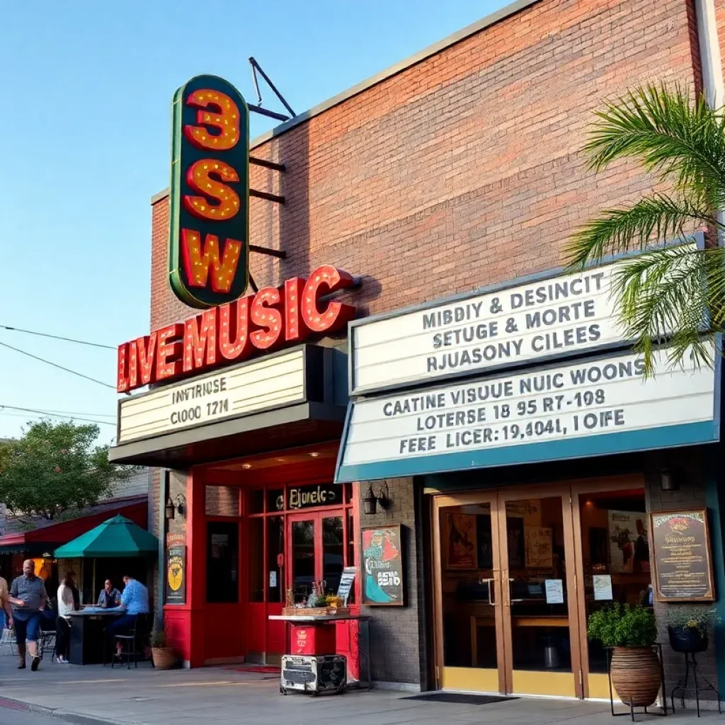Exterior view of the new FIVE live music venue in Jacksonville's Five Points neighborhood.