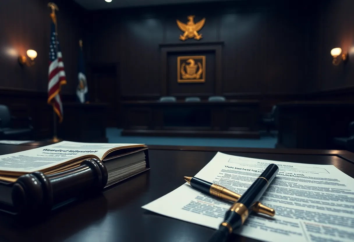 Courtroom setting reflecting the Florida execution debate