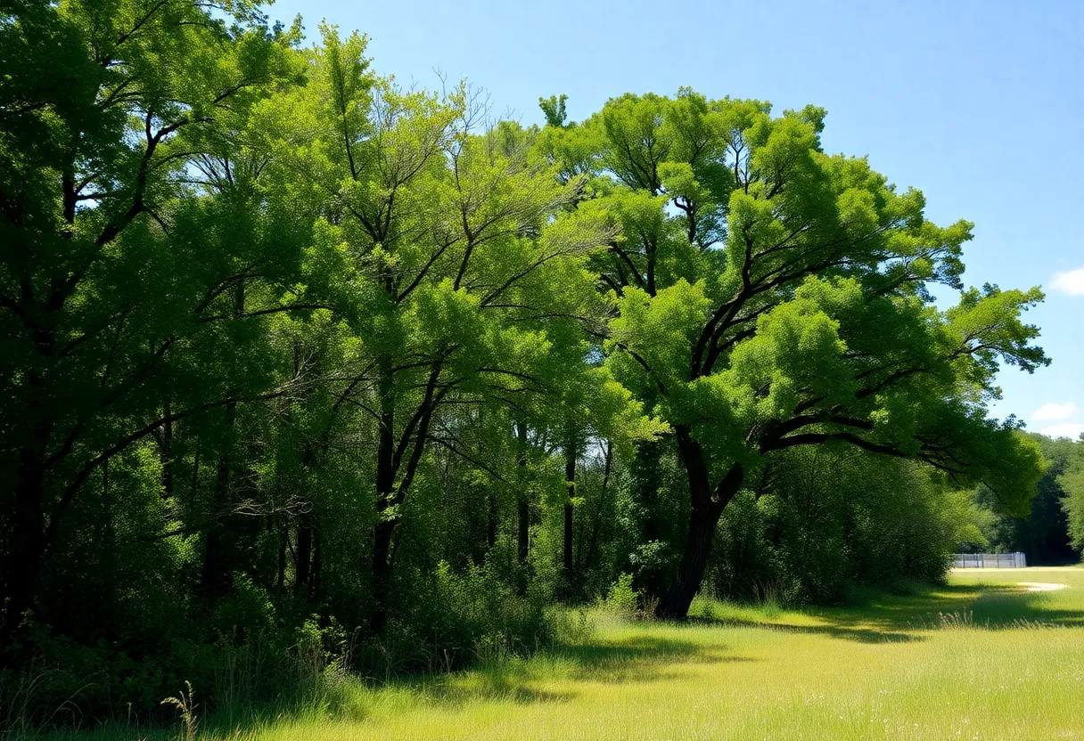 Beautiful landscape of Florida wildlife management area