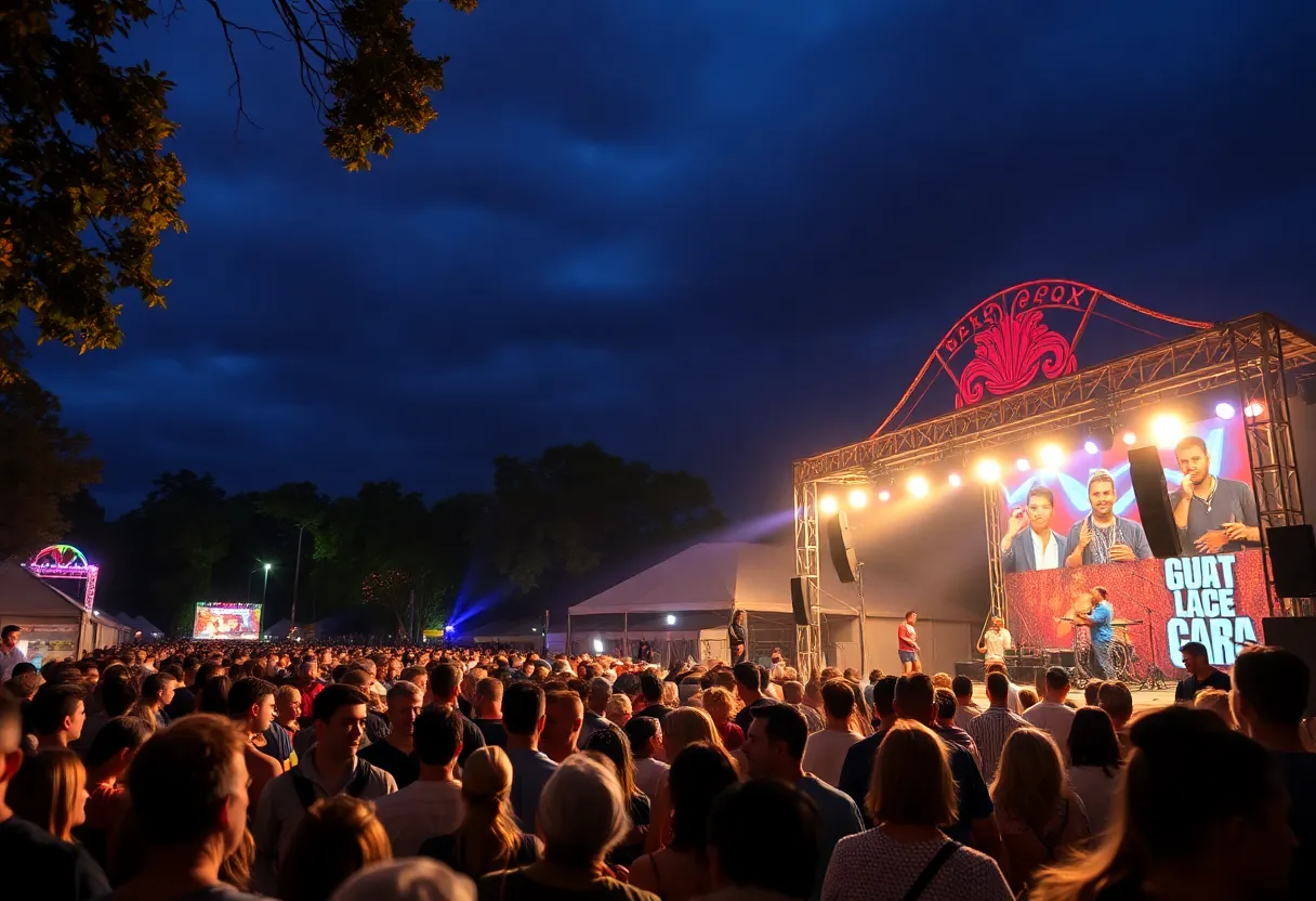Festival attendees enjoying Funk Fest in Jacksonville, 2025.