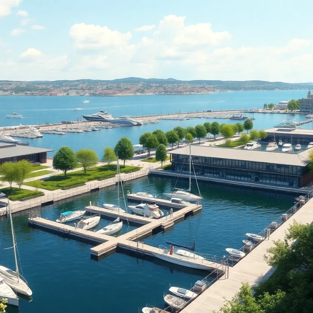 Rendering of the Han Tanzler Marina in Jacksonville