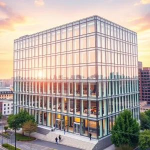 Illustration of Haskell's new headquarters building in Jacksonville