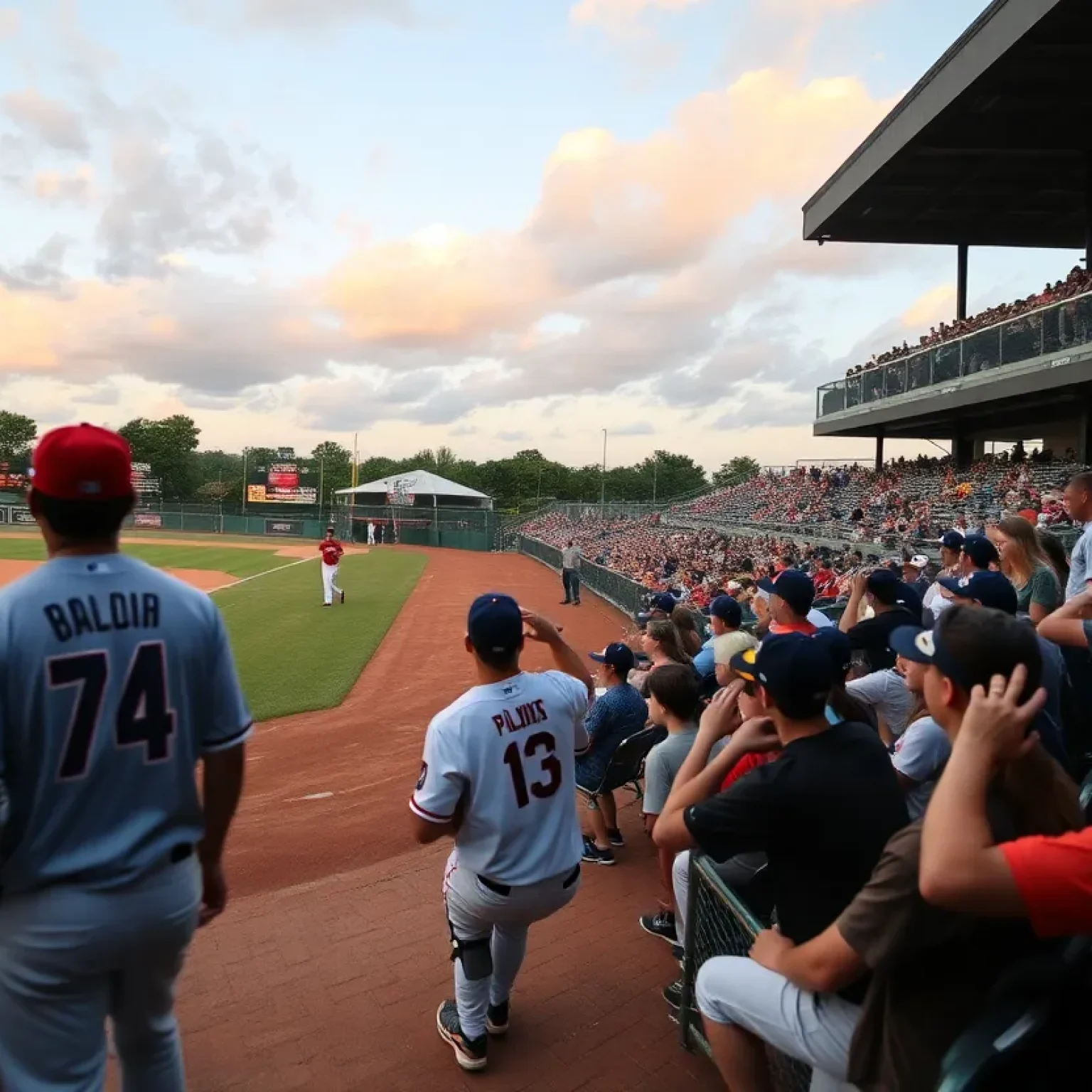High school baseball action during playoffs in Jacksonville