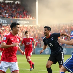 Jacksonville Armada U-23 soccer team during a match