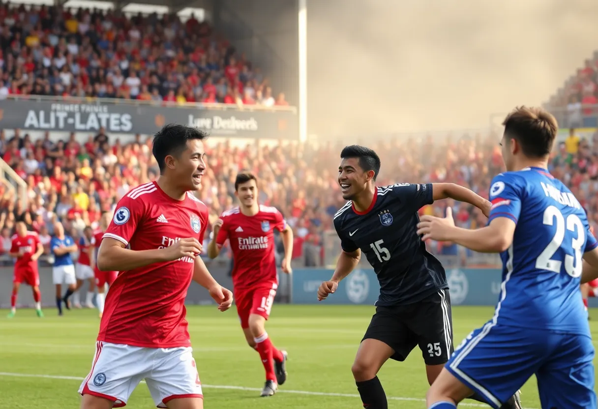 Jacksonville Armada U-23 soccer team during a match