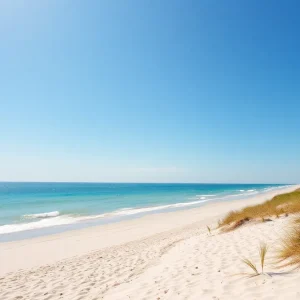 Jacksonville Beach with no litter