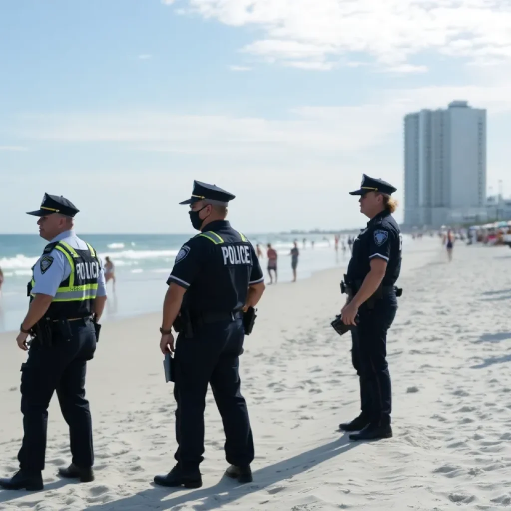 Jacksonville Beach patrol officers ensuring community safety during events