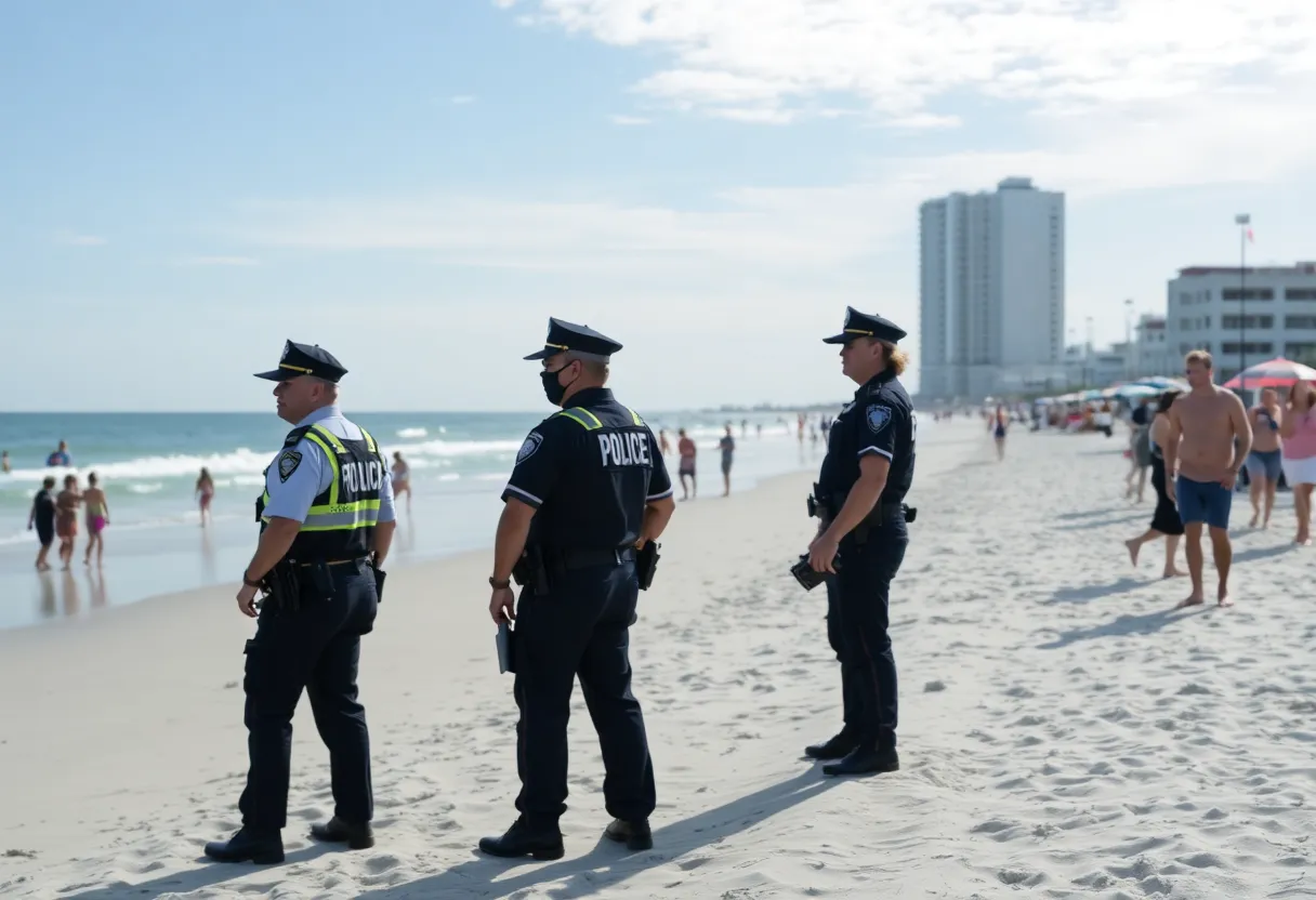 Jacksonville Beach patrol officers ensuring community safety during events