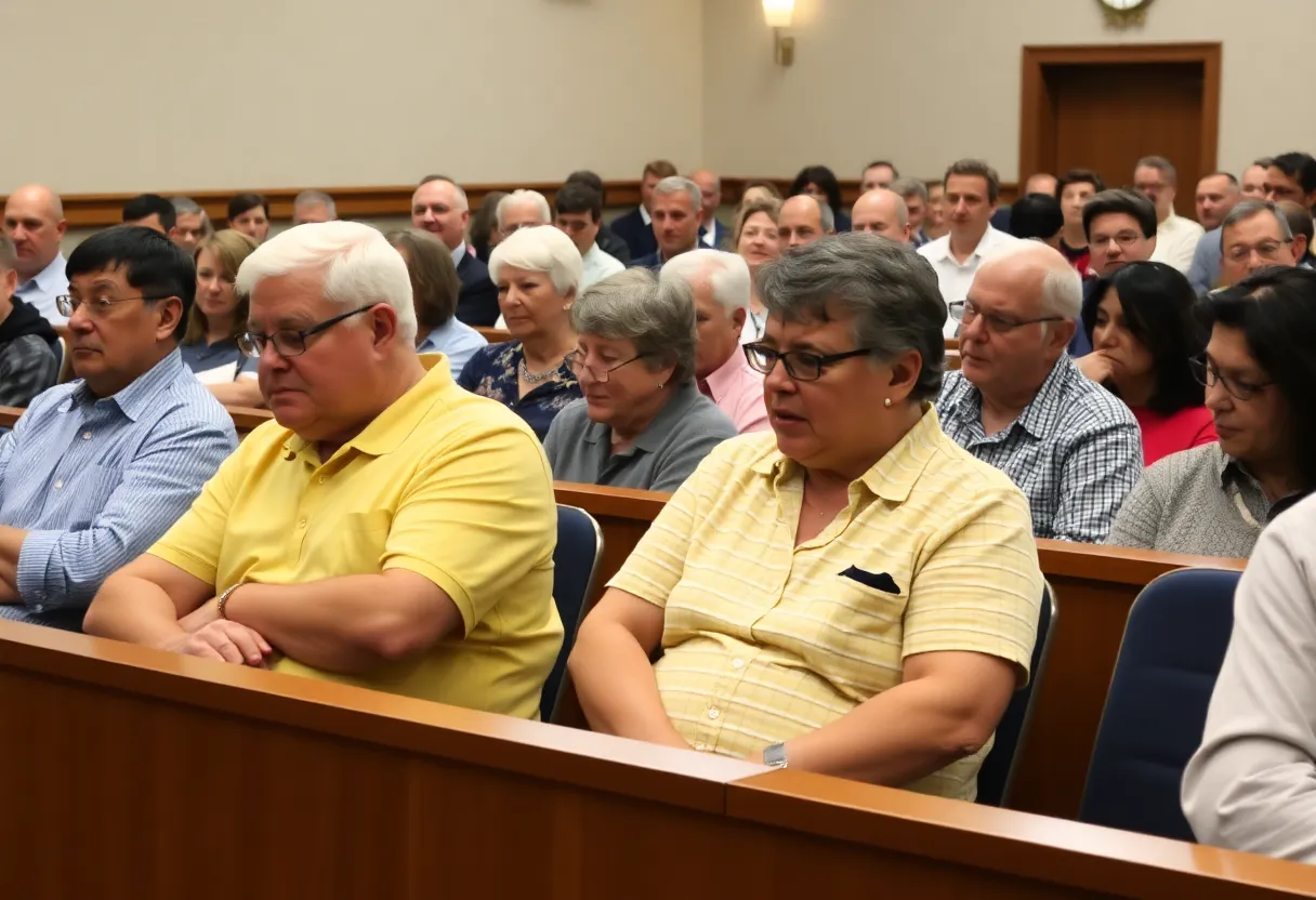 Jacksonville City Hall during a city council meeting