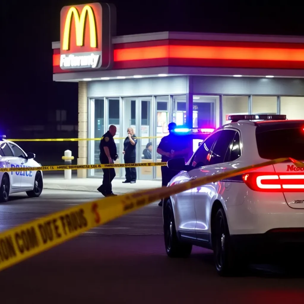 Police investigating a shooting scene at Dunkin' drive-thru in Jacksonville