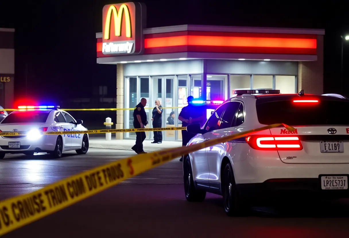 Police investigating a shooting scene at Dunkin' drive-thru in Jacksonville