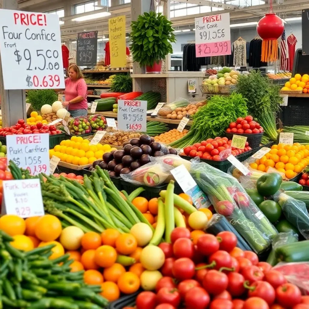 Fresh produce at Jacksonville Farmers Market