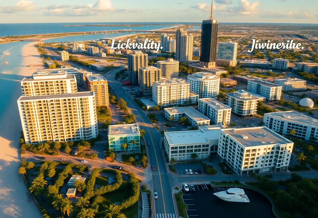 Cityscape of Jacksonville Florida emphasizing affordability and attractions for veterans.