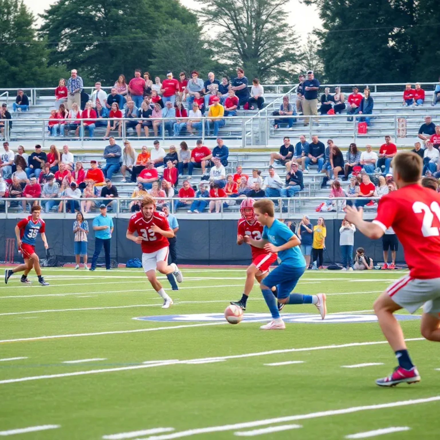 High school flag football teams competing in Jacksonville