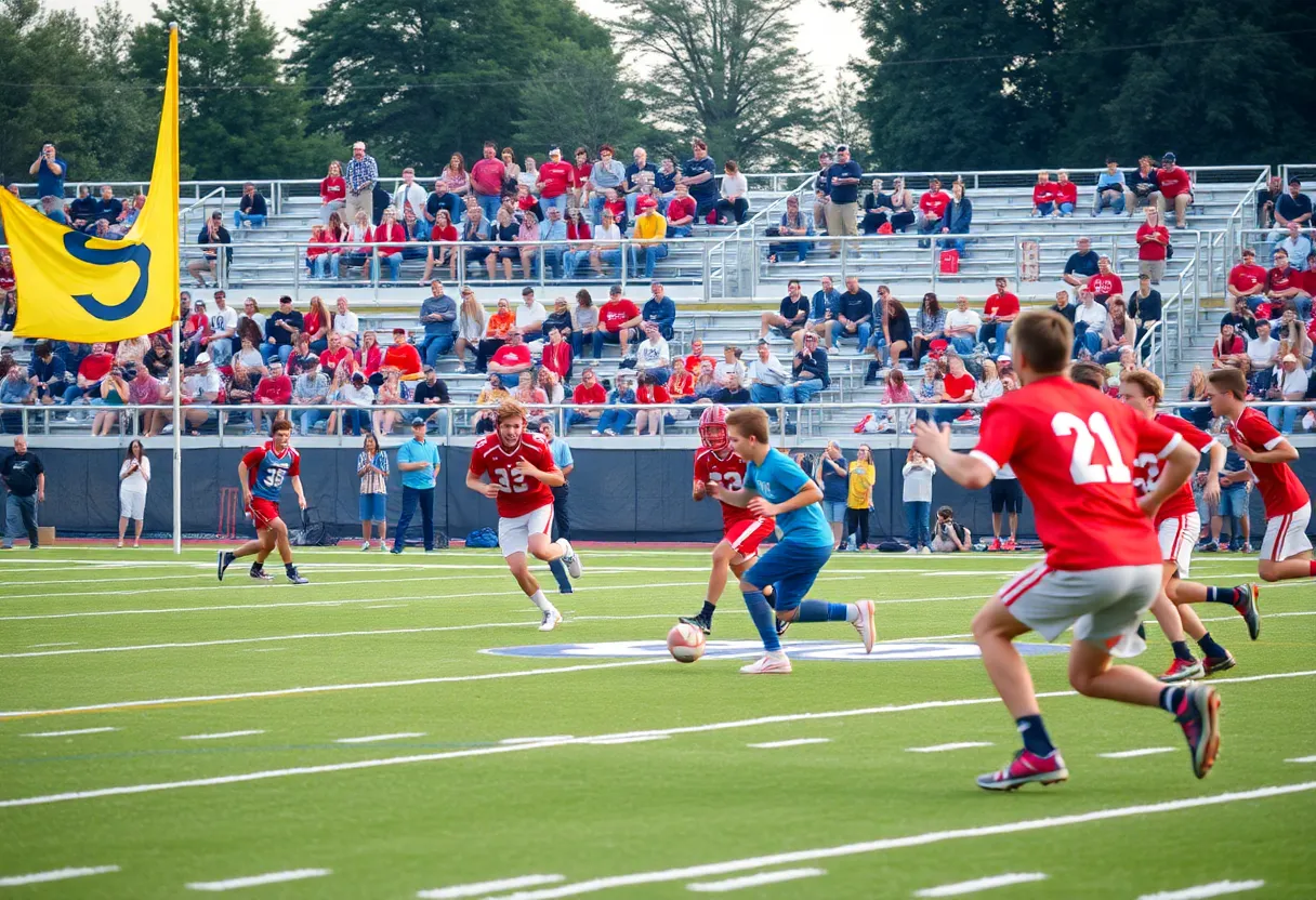 High school flag football teams competing in Jacksonville