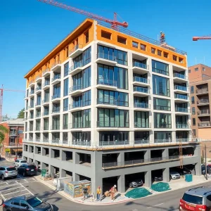 Construction site of a mixed-use development in Jacksonville
