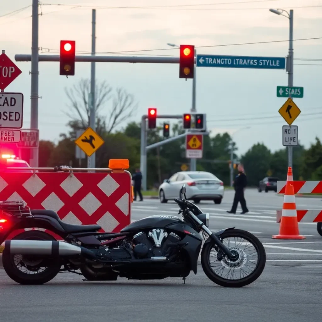 Traffic safety concern at Jacksonville's motorcycle accident scene