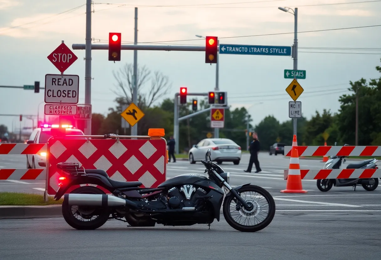 Traffic safety concern at Jacksonville's motorcycle accident scene