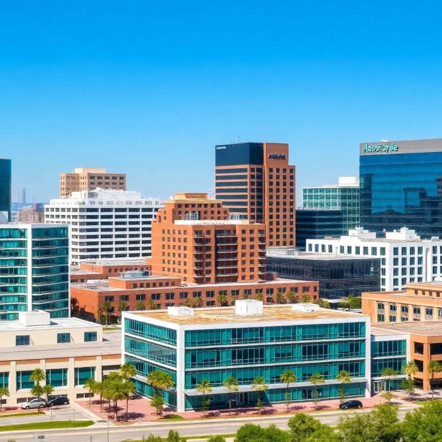 Skyline of Jacksonville, Florida highlighting modern real estate developments