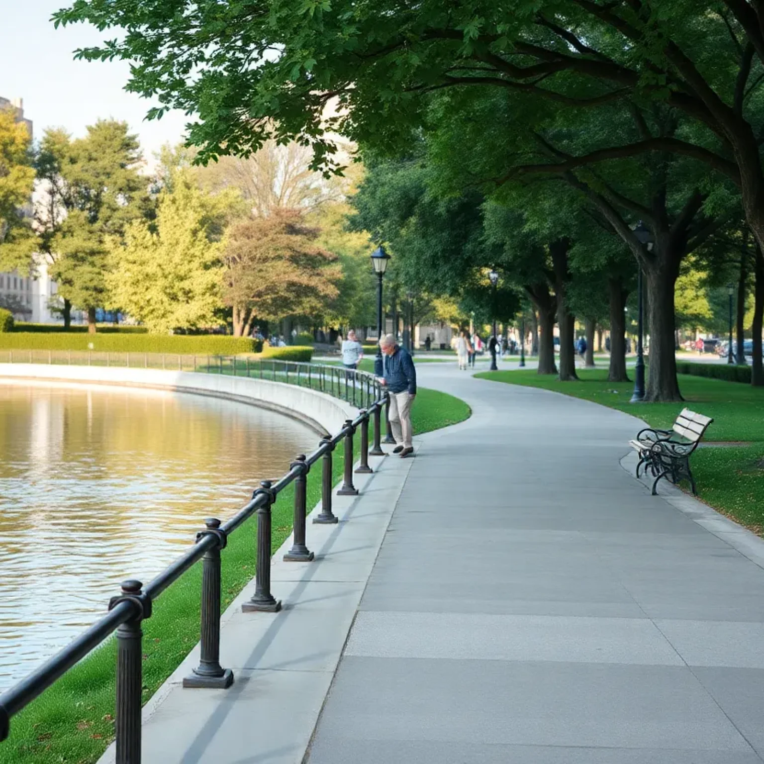 Public park along Jacksonville's Southbank Riverwalk where a violent attack occurred.