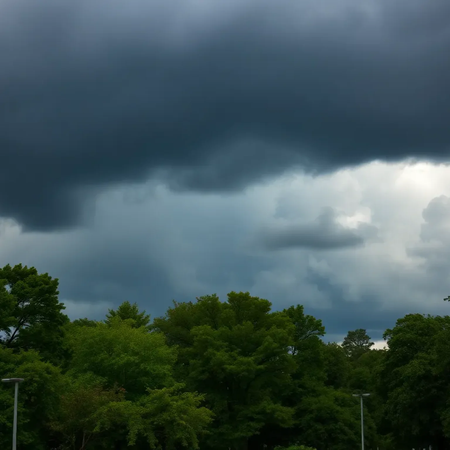 Storm clouds over Jacksonville Florida