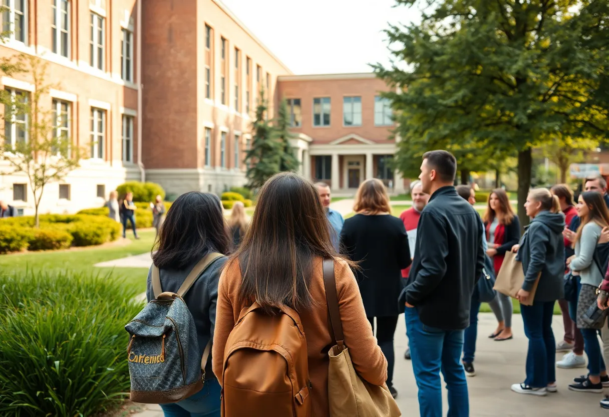 A view of Jacksonville University with faculty and students amidst changes.