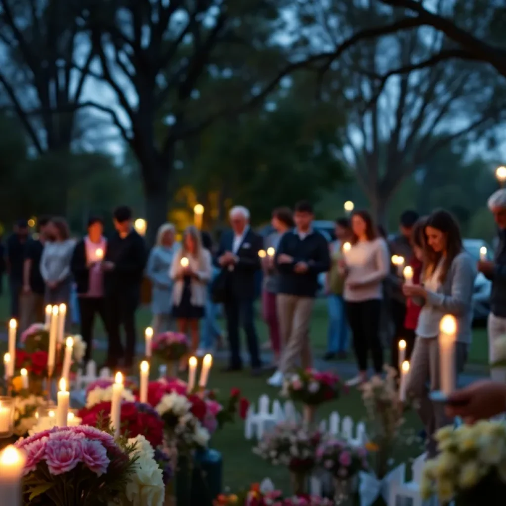 Candlelight vigil in remembrance of a Jacksonville accident victim
