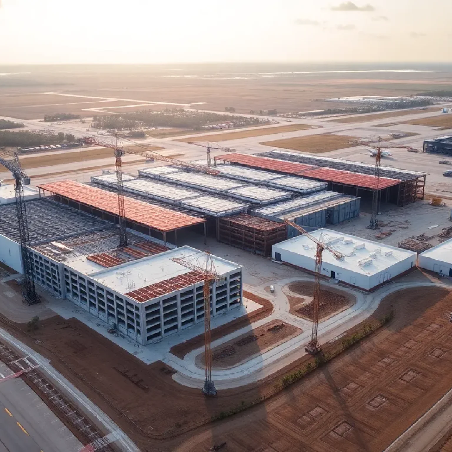 Construction site of the Jacksonville aerospace manufacturing facility