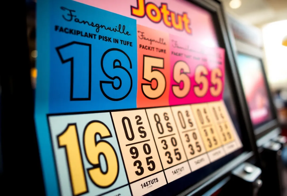 Colorful lottery tickets representing wins in Jacksonville