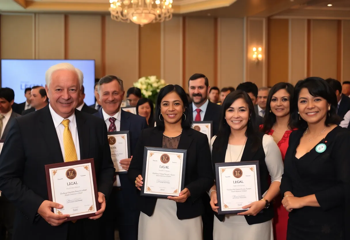 Participants at the JWLA awards ceremony
