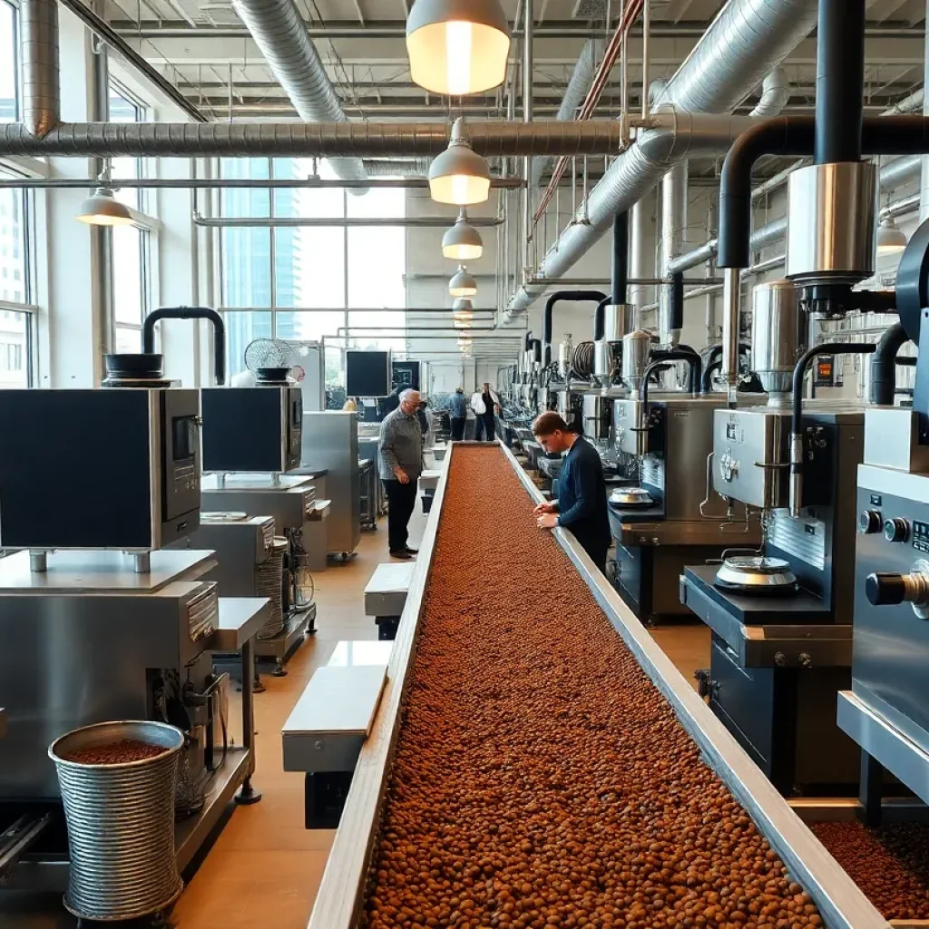 Modern coffee production facility in Jacksonville