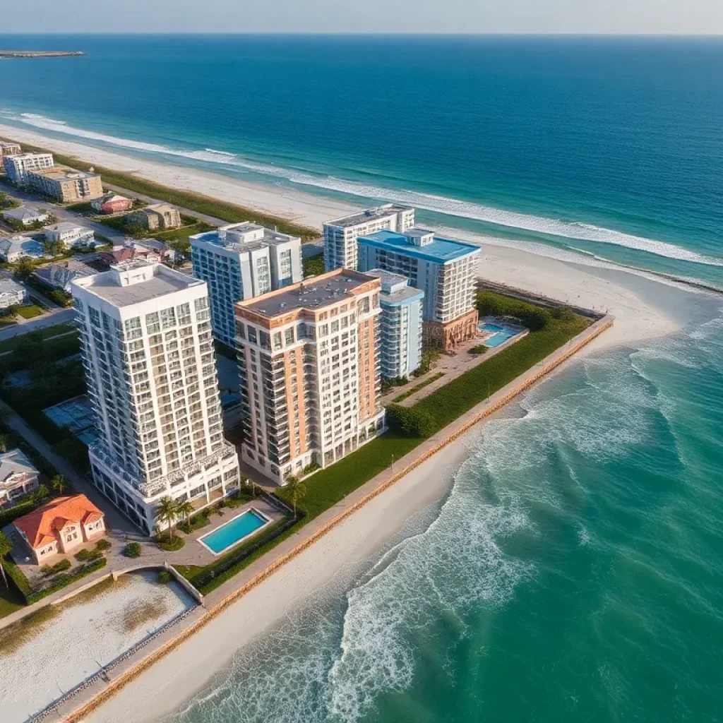 Luxury oceanfront condominiums and single-family homes in Jacksonville Beach