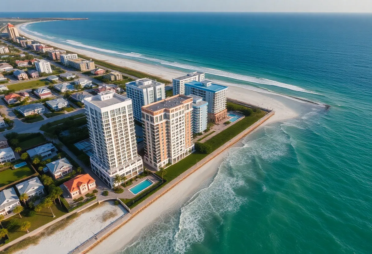 Luxury oceanfront condominiums and single-family homes in Jacksonville Beach