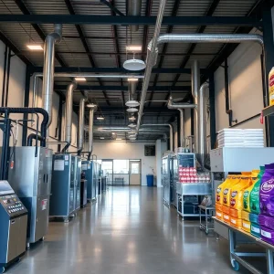 Exterior view of the upgraded Maxwell House coffee plant in Jacksonville.
