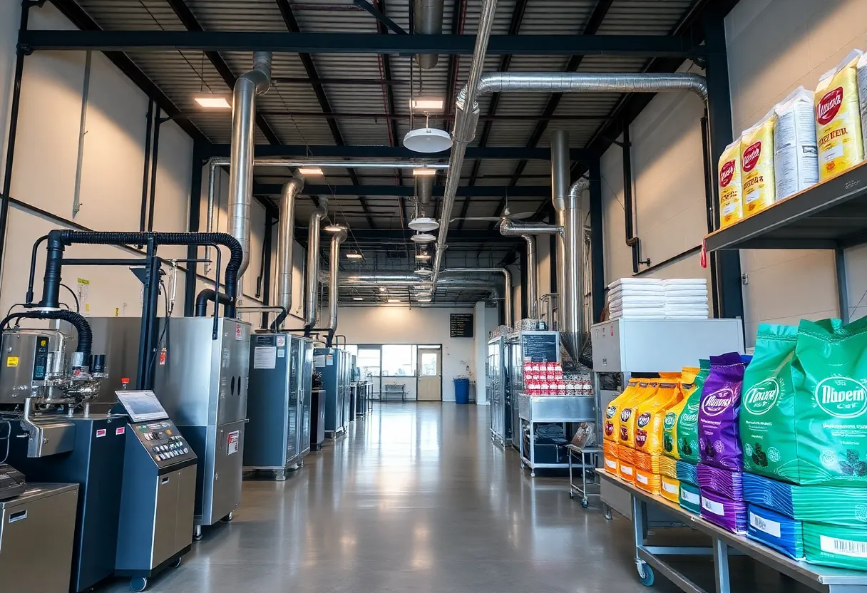 Exterior view of the upgraded Maxwell House coffee plant in Jacksonville.