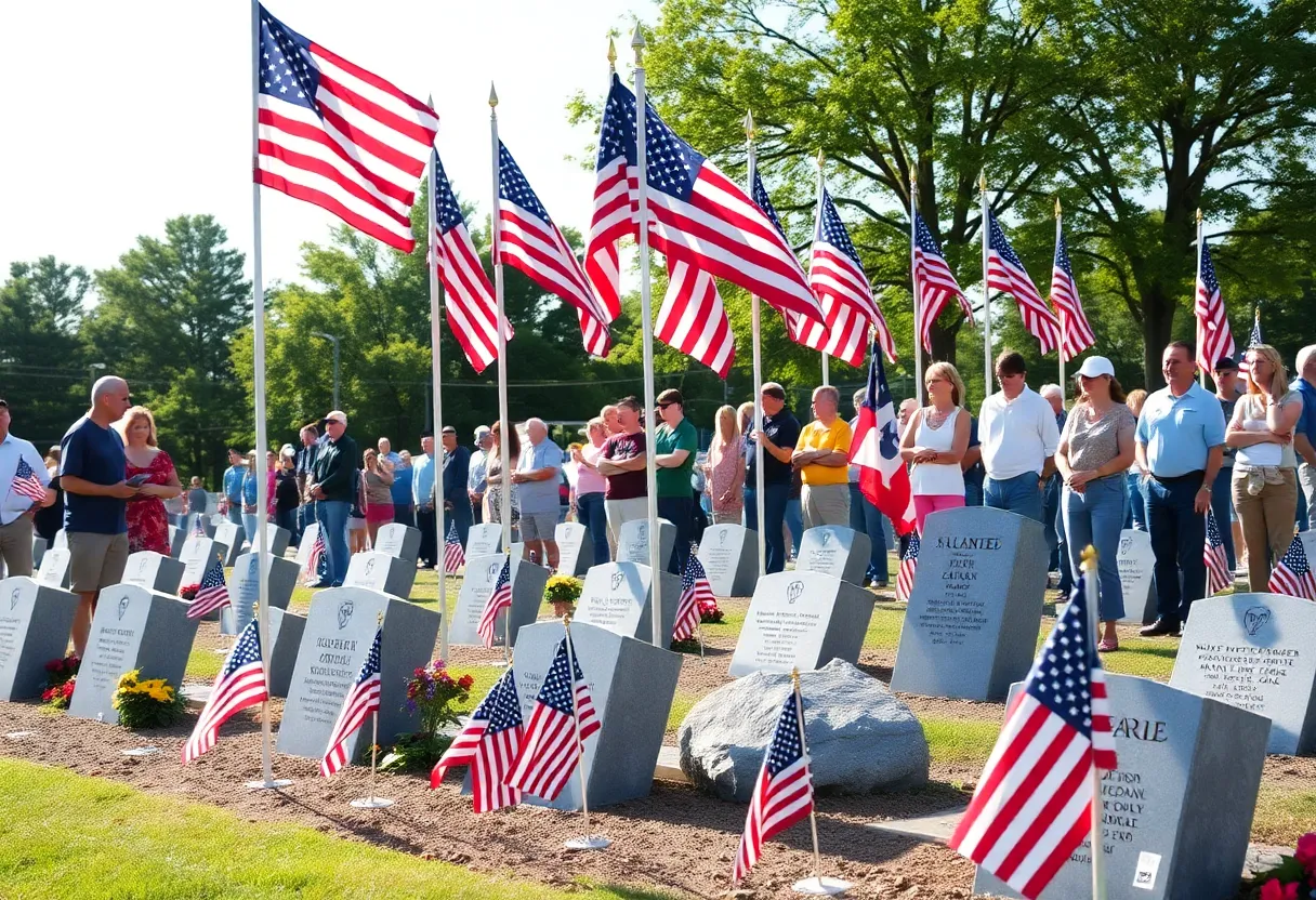 Memorial Day ceremony honoring military personnel in Jacksonville