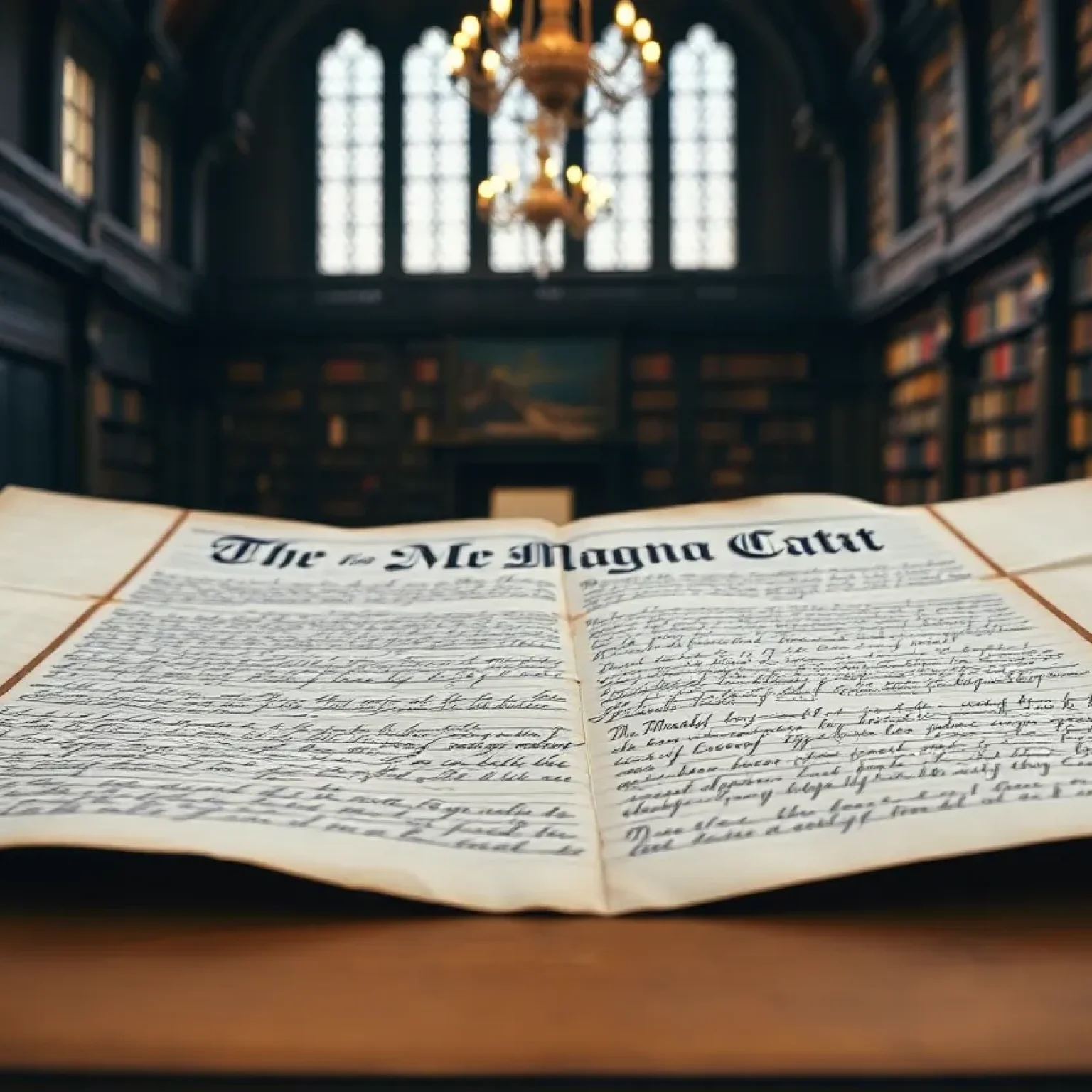Original 1300 Magna Carta at Harvard