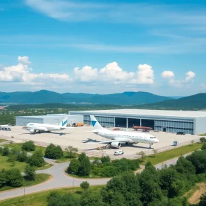 Rendering of Otto Aviation's new manufacturing facility in Jacksonville