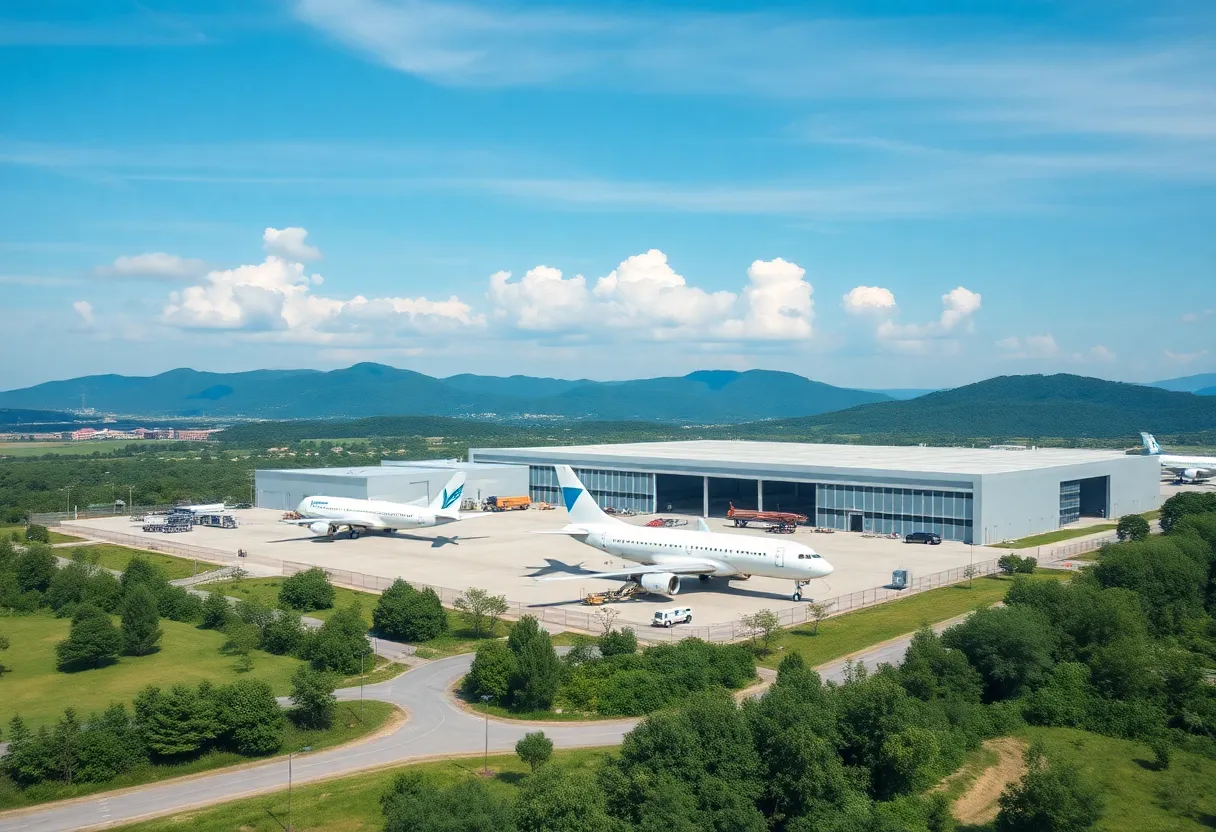 Rendering of Otto Aviation's new manufacturing facility in Jacksonville