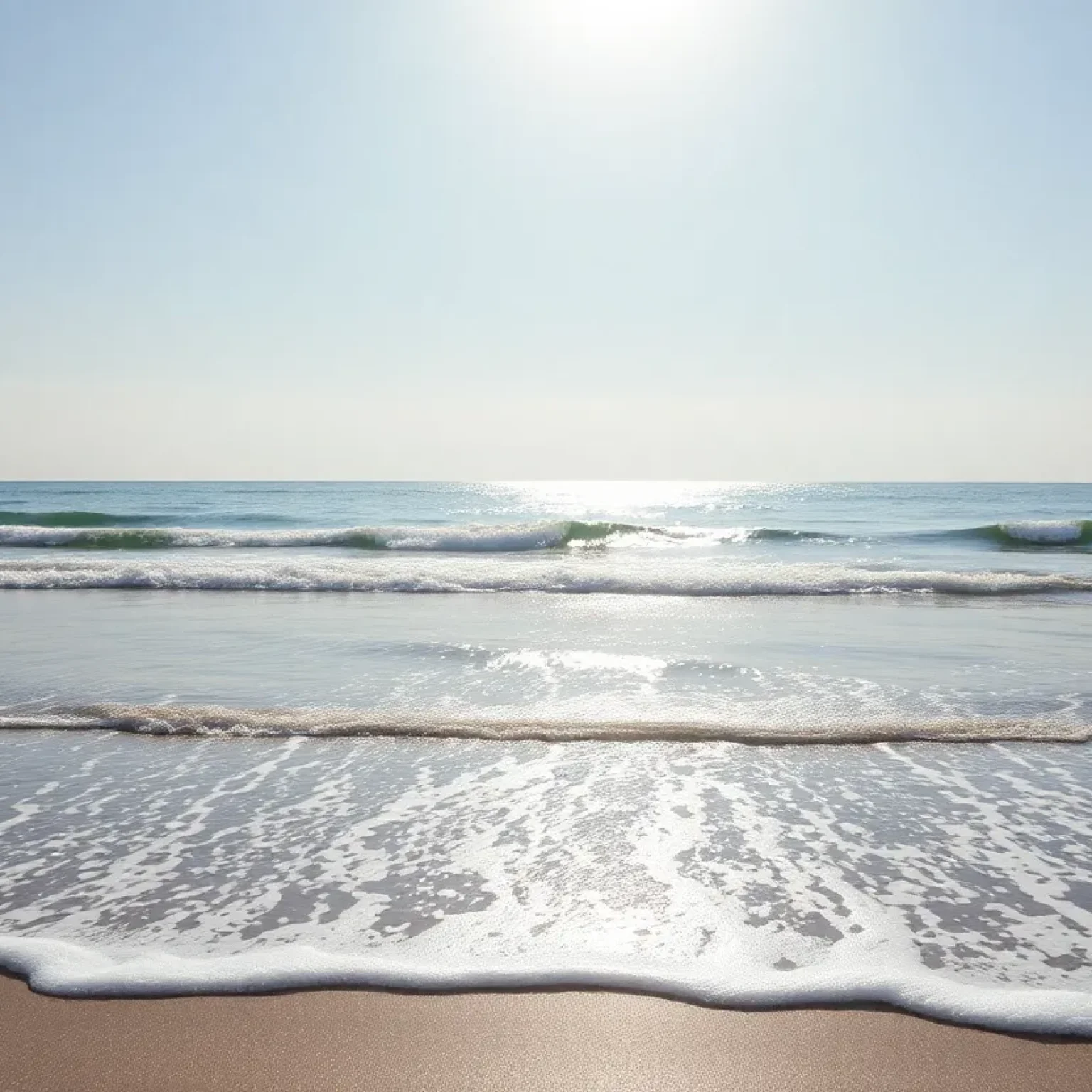 A tranquil beach symbolizing retirement