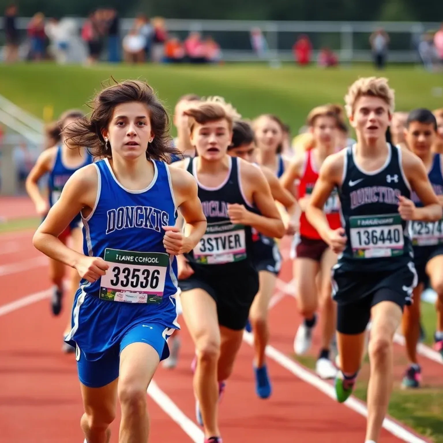 Athletes competing at the Florida State Track Meet