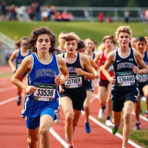 Athletes competing at the Florida State Track Meet