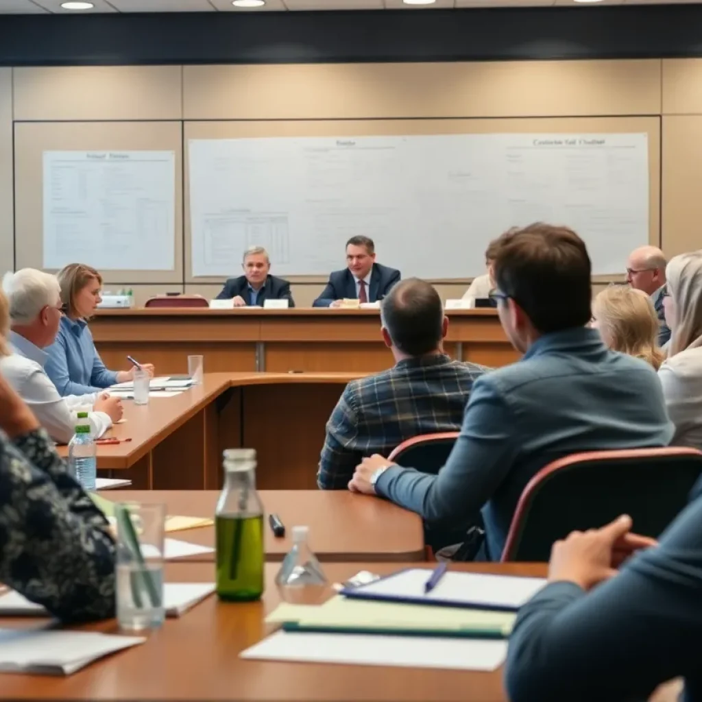 St. Johns County School Board meeting with community members