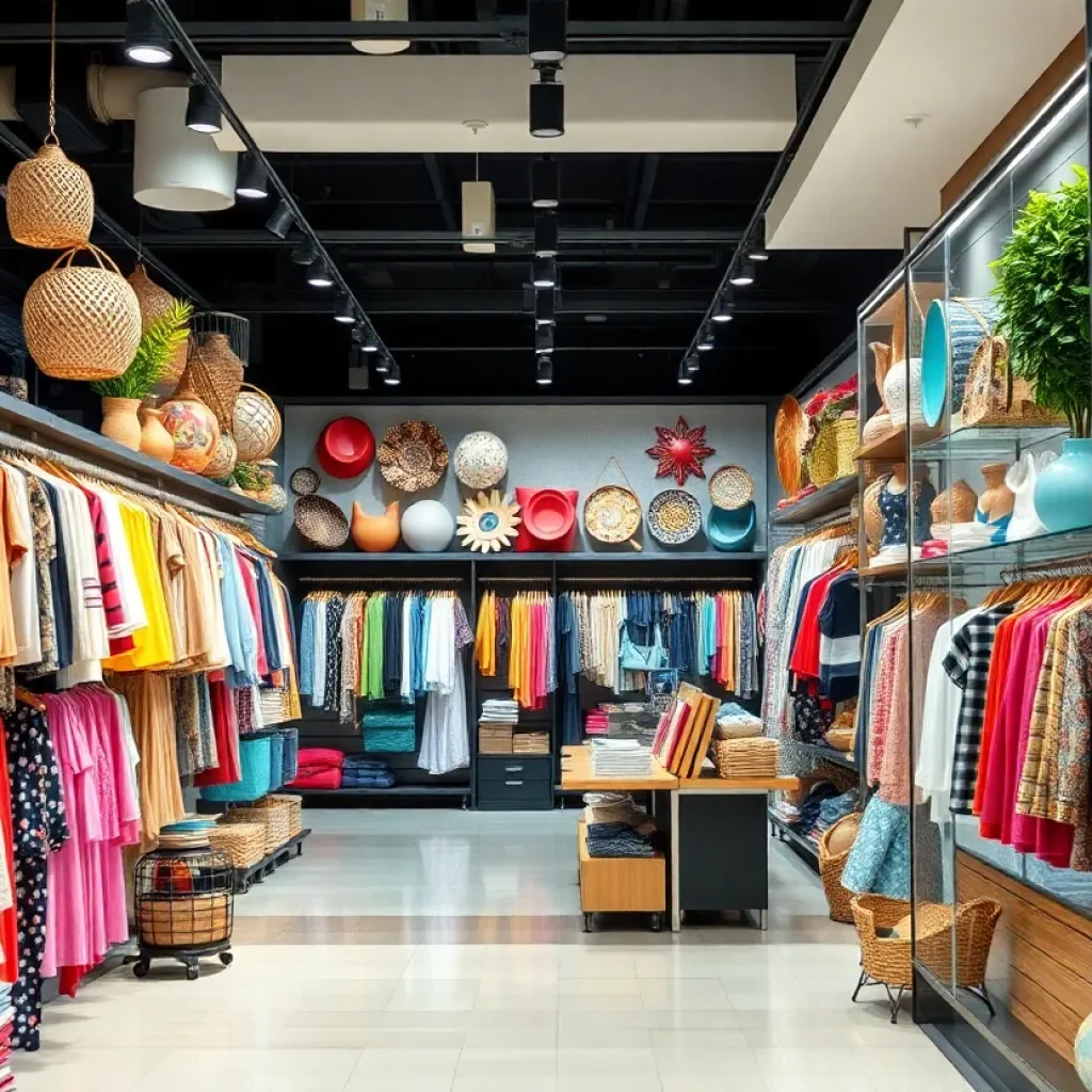 Interior of the newly opened T.J. Maxx store at Jacksonville Beach