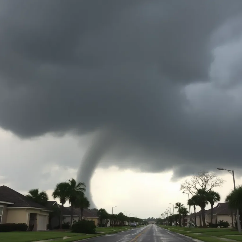 Tornado causing damage in Central Florida